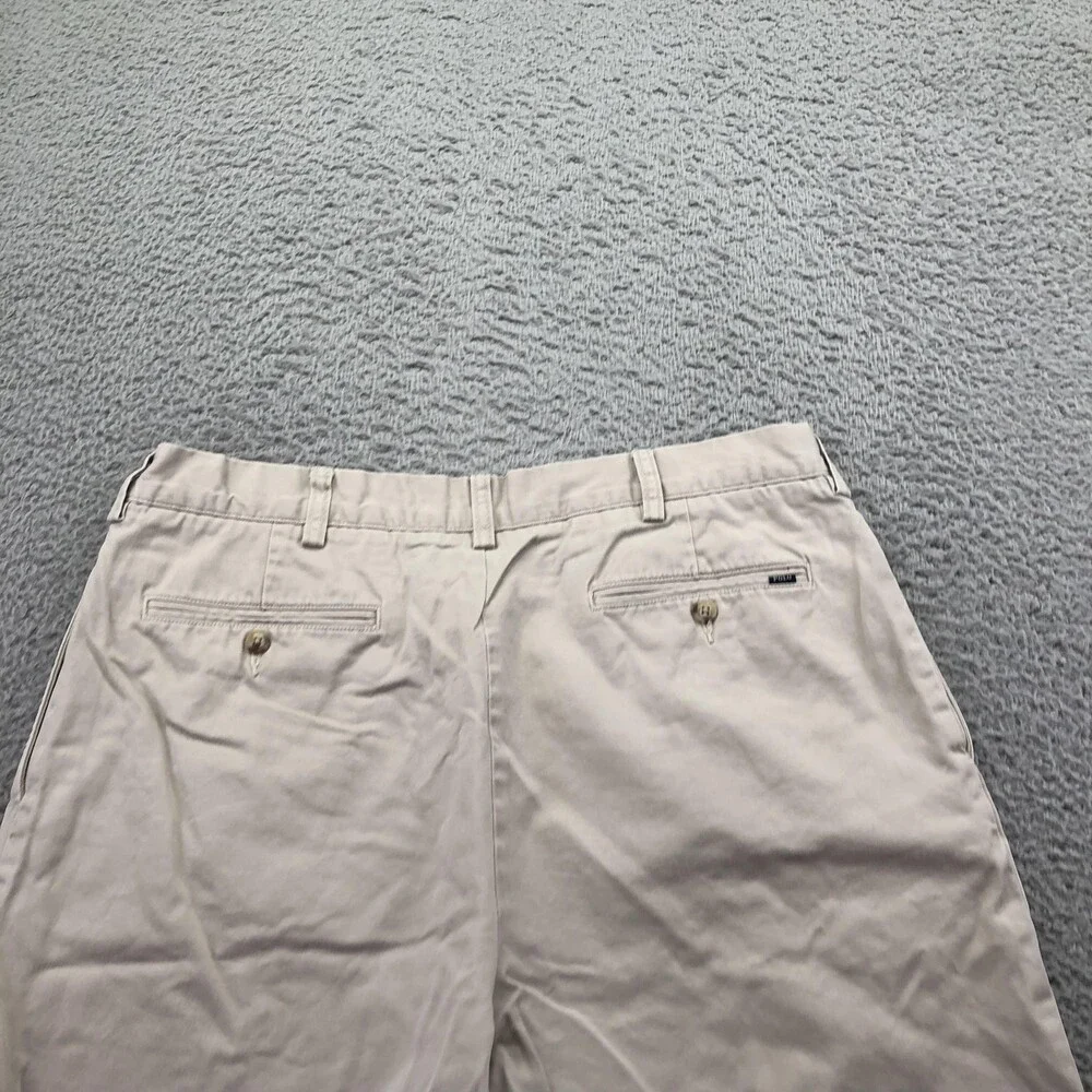 Polo Ralph Lauren Shorts Mens 34 Beige Chino Pleated 9 Inseam Classic Fit Summer